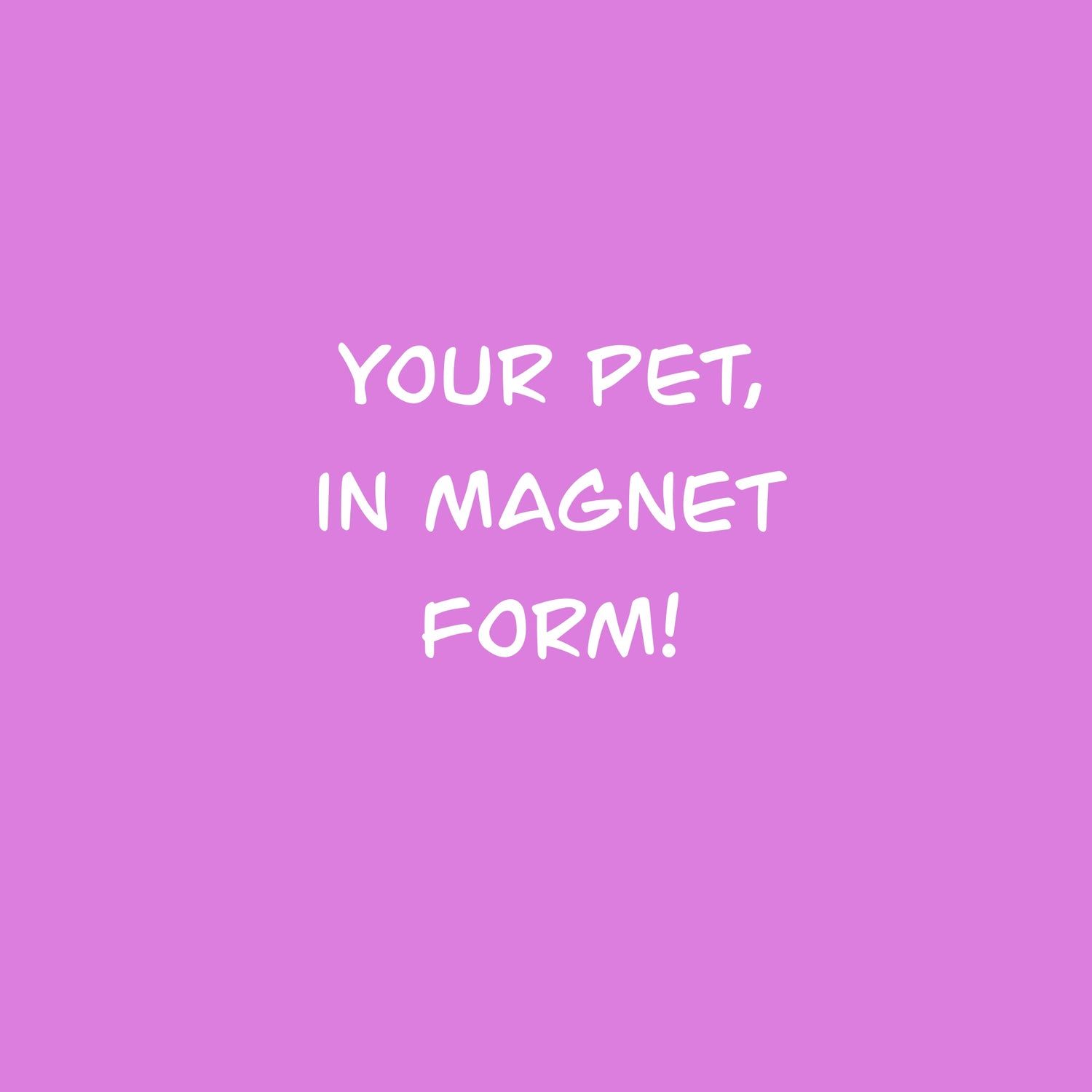 Custom Pet Portrait Magnets