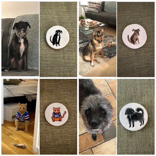 Custom Pet Portrait Magnet
