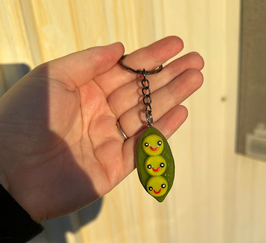 Peas Keychain